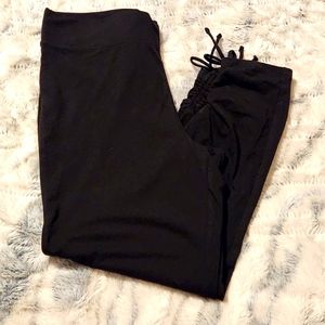 Sonoma brand size L black cinched ankle leggings